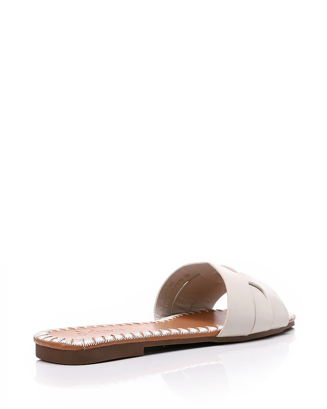 FAN-DJTF-020 Stitching Leather Slippers