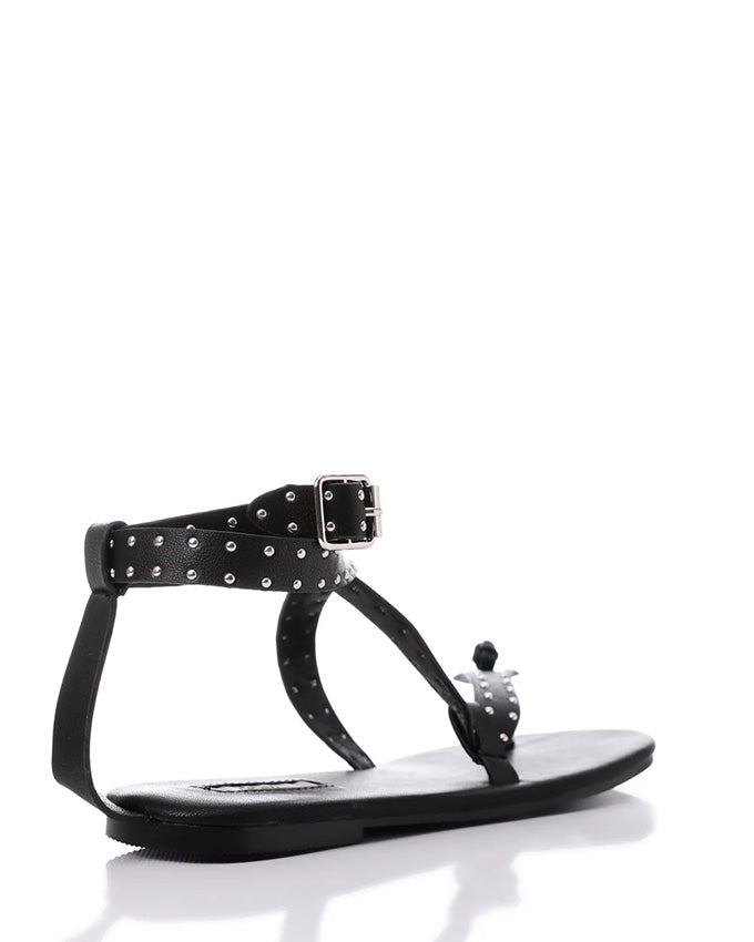 FAN-DJTF-023 Allover Studded Sandals With Buckle Closure