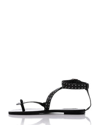 FAN-DJTF-023 Allover Studded Sandals With Buckle Closure