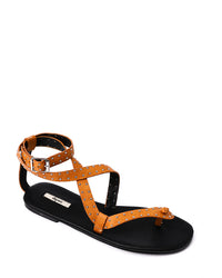 FAN-DJTF-023 Allover Studded Sandals With Buckle Closure