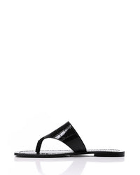 FAN-DJTF-024 Reptile Pattenred Leather Slippers