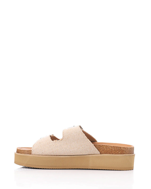 FAN-DJTF-026 Tiny Checkered Straps Soft Textile Slippers