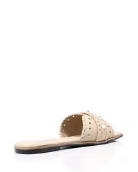 FAN-DJTF-027 Studded Light Vintage Denim Slippers