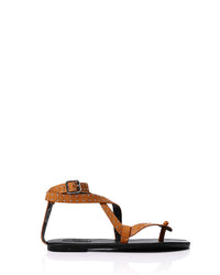 FAN-DJTF-023 Allover Studded Sandals With Buckle Closure