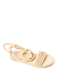 GOR-DJTF-001 Lace Closure Flat Sandals