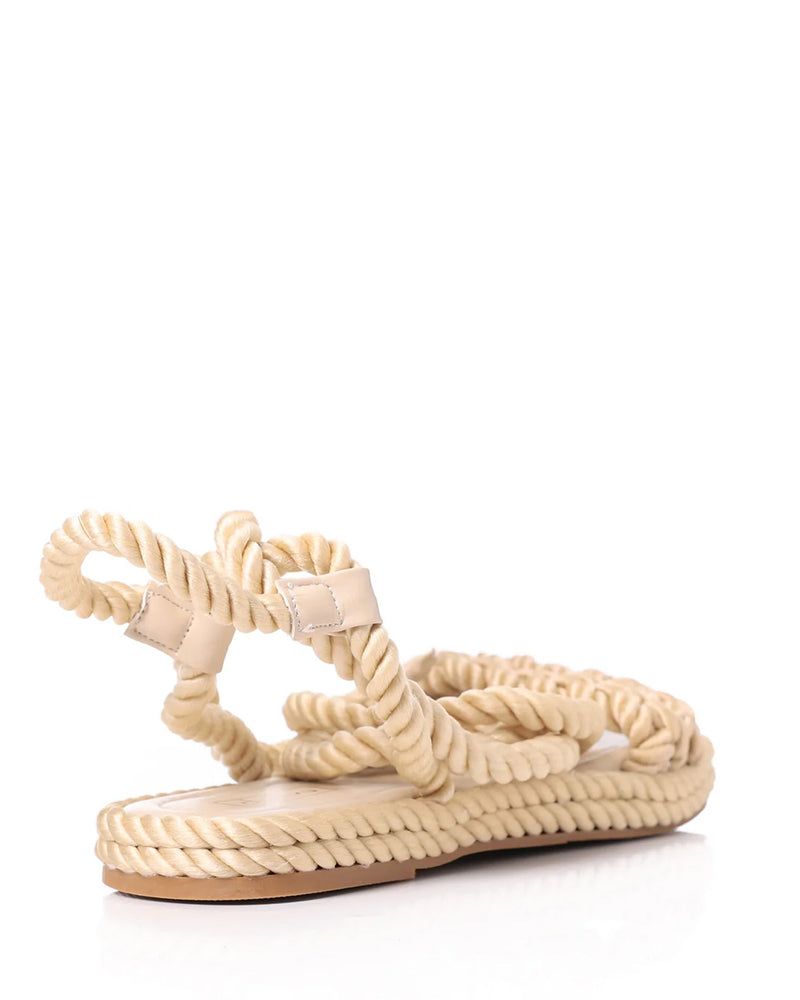 GOR-DJTF-001 Lace Closure Flat Sandals