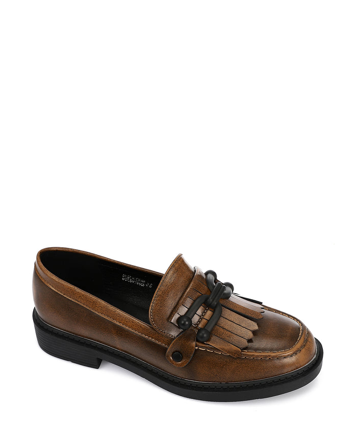 GOR-DVTV-005 Round Toecap Loafers Flat