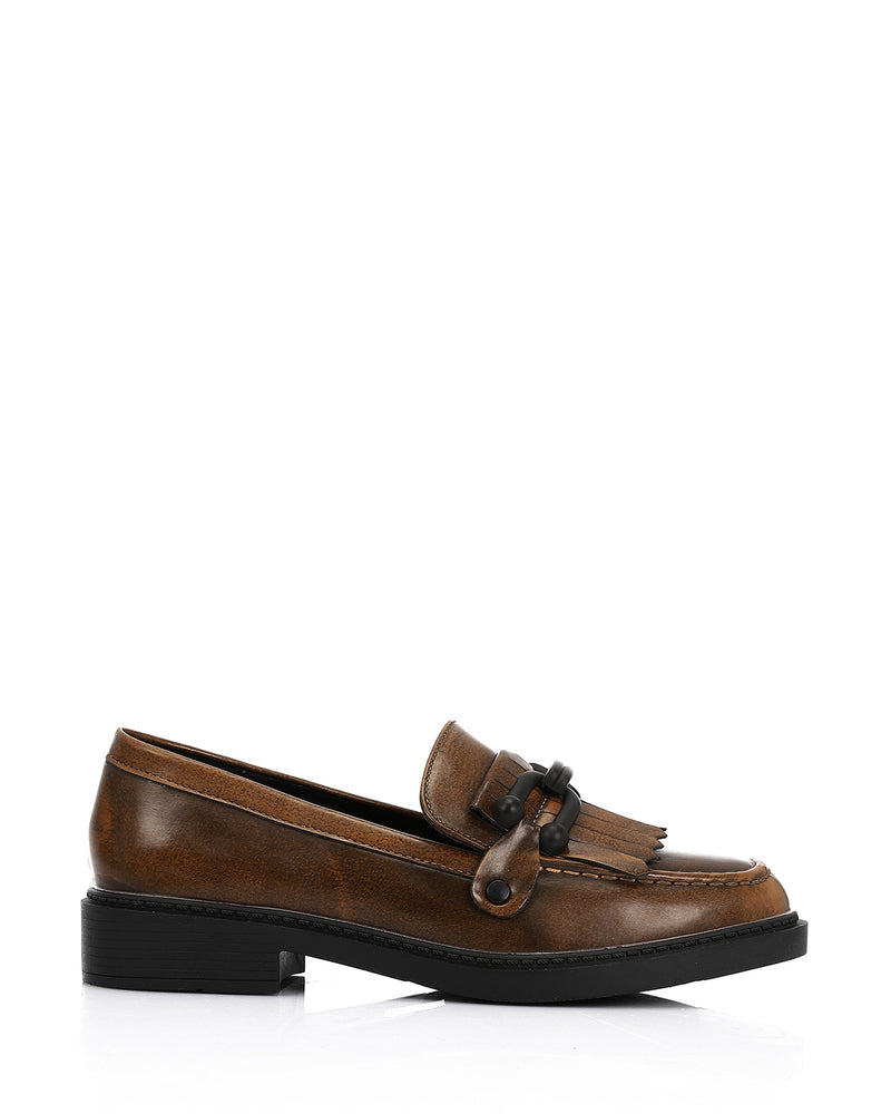 GOR-DVTV-005 Round Toecap Loafers Flat