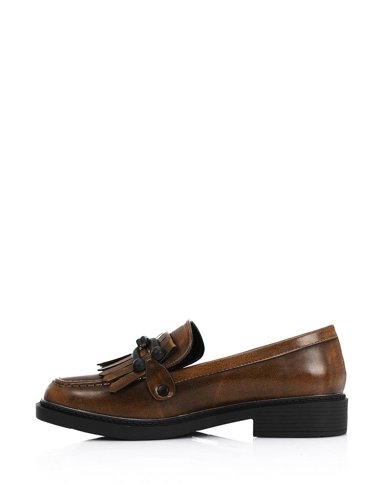 GOR-DVTV-005 Round Toecap Loafers Flat