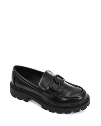 GOR-DVTV-007 Leather Loafers With Elegant Buckle