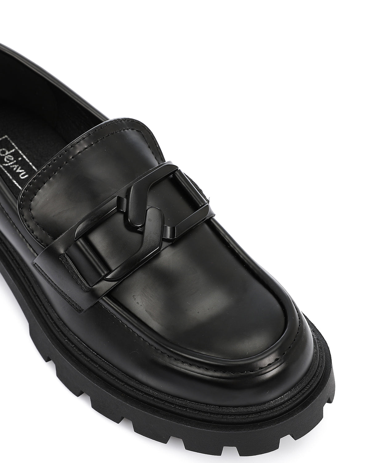 GOR-DVTV-007 Elegant Buckle Leather Loafers