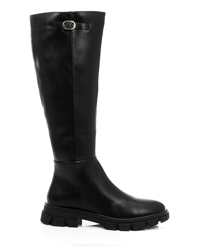 GPS-DVTF-001 High Leather Boot Side Zipper