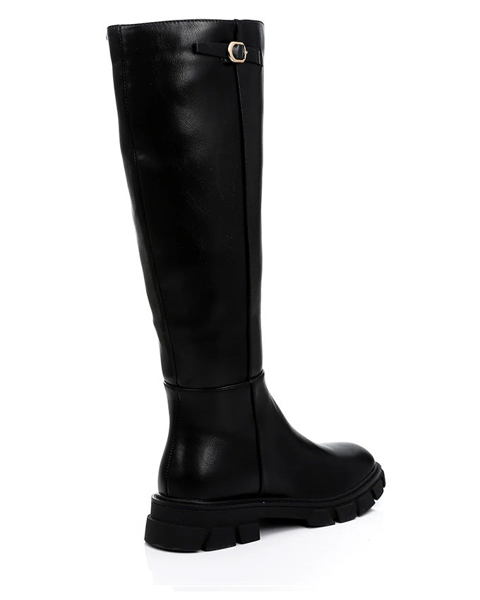 GPS-DVTF-001 High Leather Boot Side Zipper