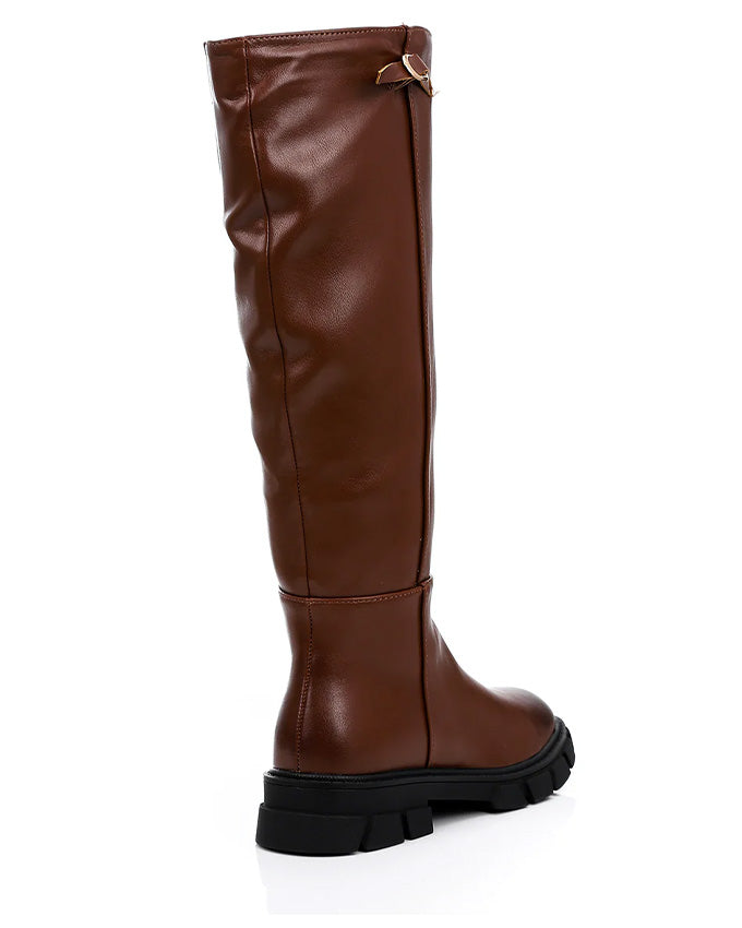 GPS-DVTF-001 High Leather Boot Side Zipper