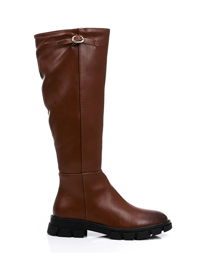GPS-DVTF-001 High Leather Boot Side Zipper
