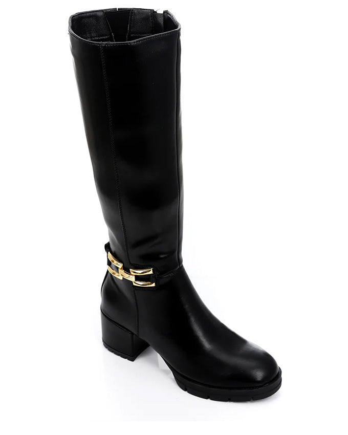 GPS-DVTF-002 Mid-Heel Knee High Boot