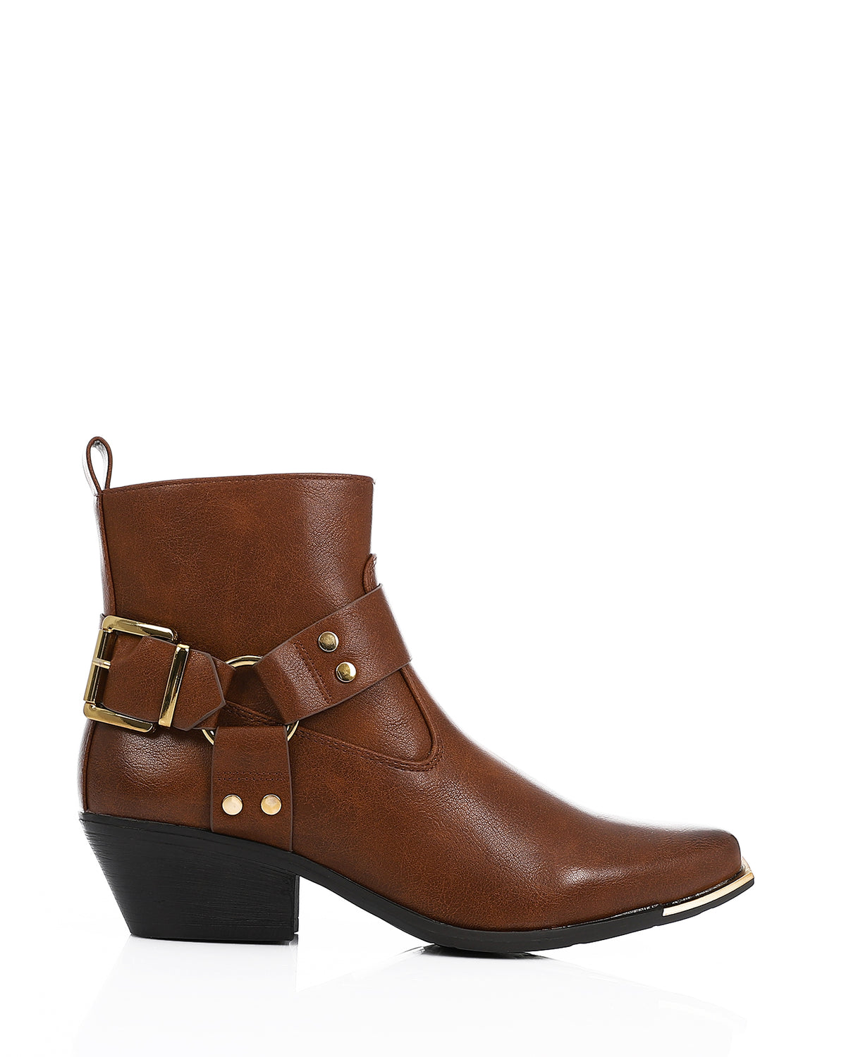 GPS-DVTV-003 Ankle Boots Chunky Mid Heel