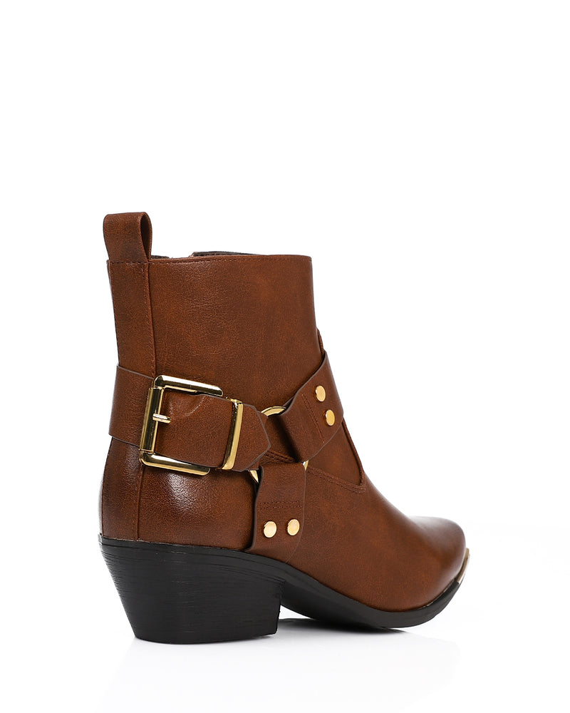 GPS-DVTV-003 Ankle Boots Chunky Mid Heel