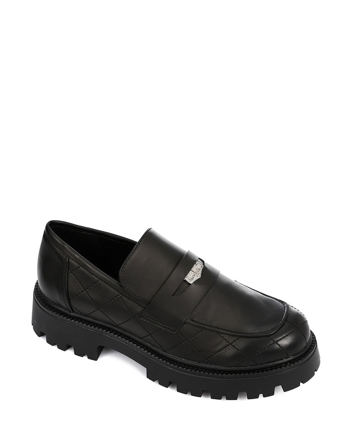 GPS-DVTV-007 Stiched Leather Flat Loafers