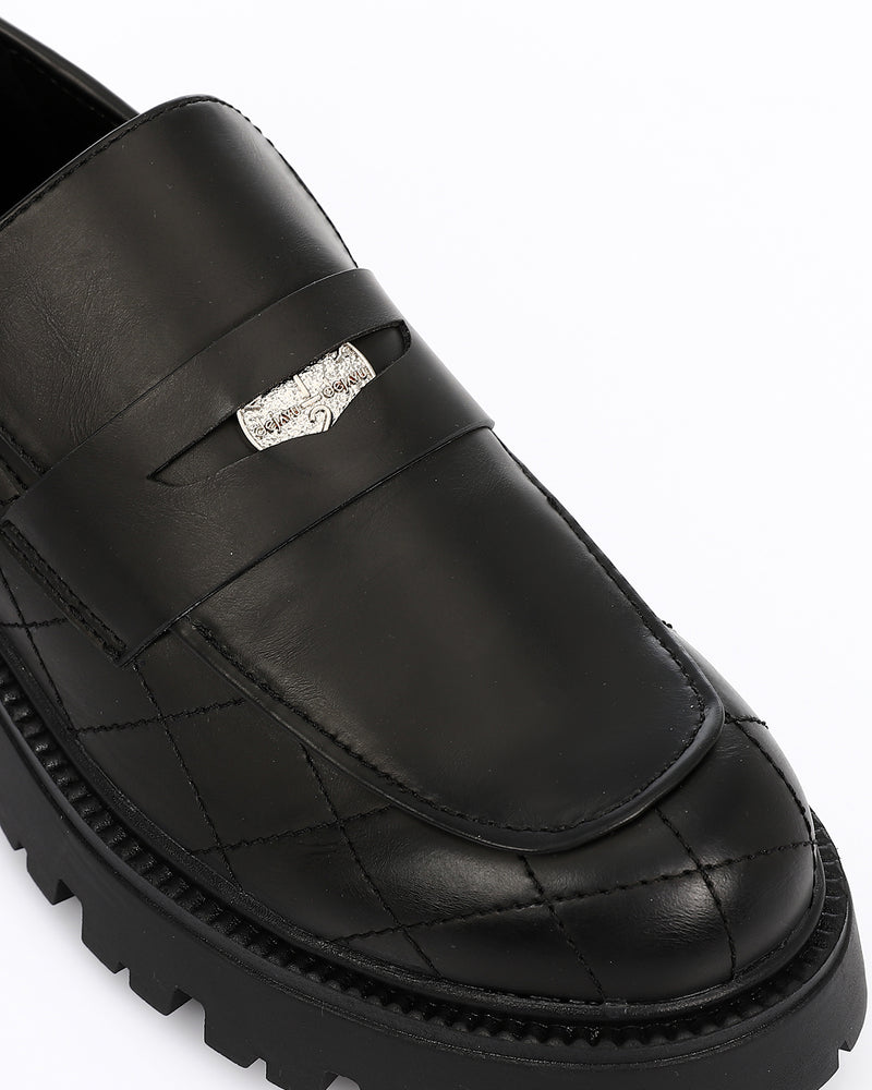 GPS-DVTV-007 Stiched Leather Flat Loafers