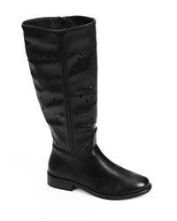 GPS-DVTV-010 Leather Laser Cut Boots