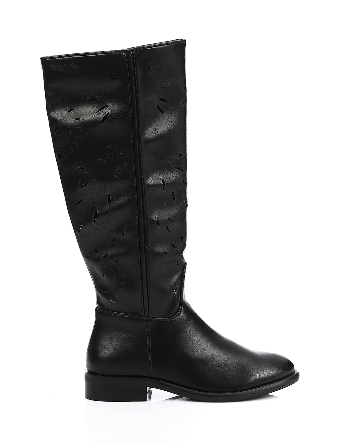 GPS-DVTV-010 Leather Laser Cut Boots