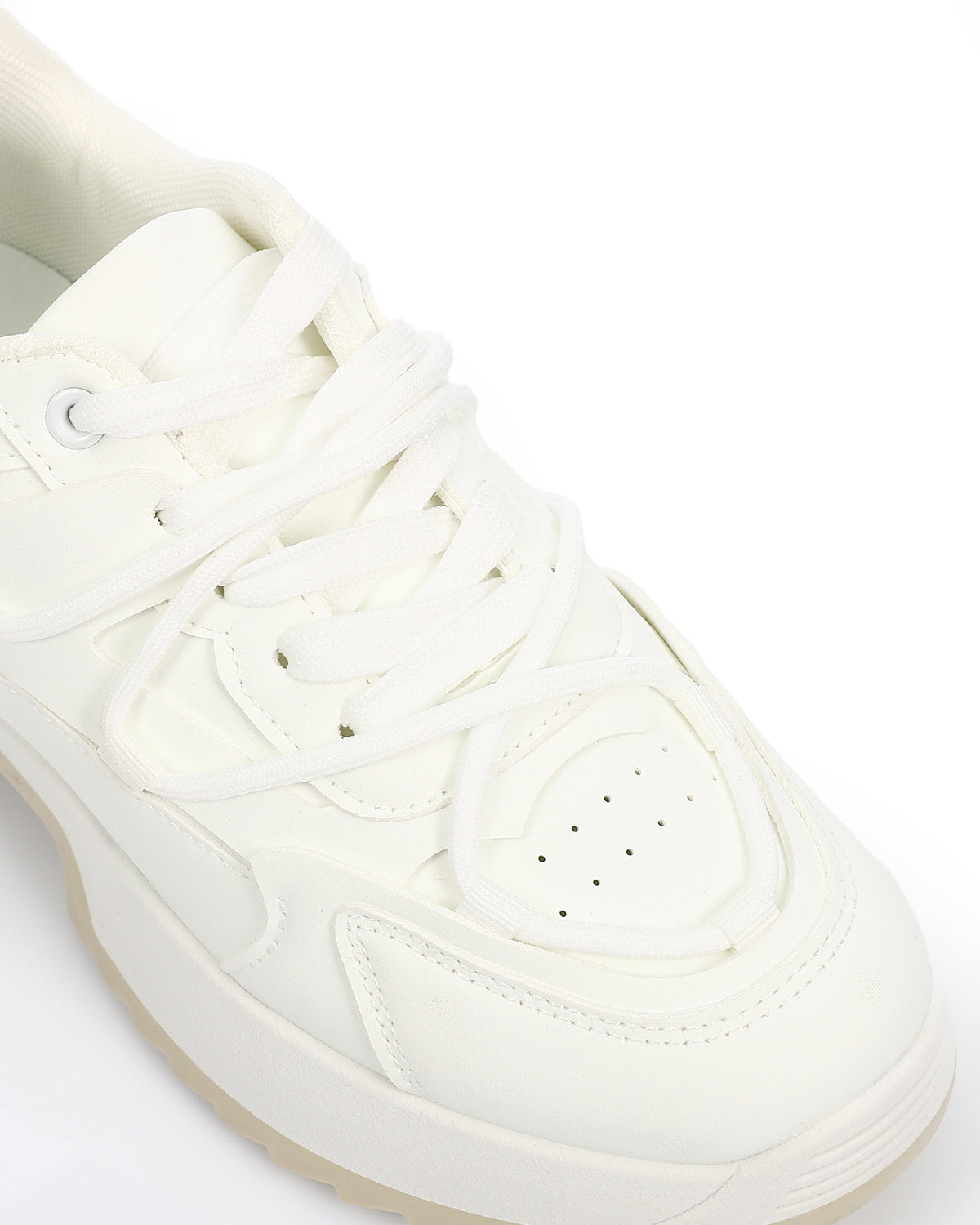 GPS-DVTV-035 Leather White Midsole Sneakers