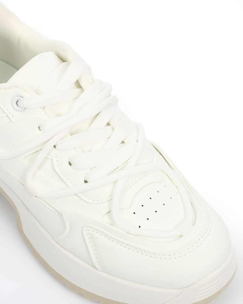 GPS-DVTV-035 Leather White Midsole Sneakers