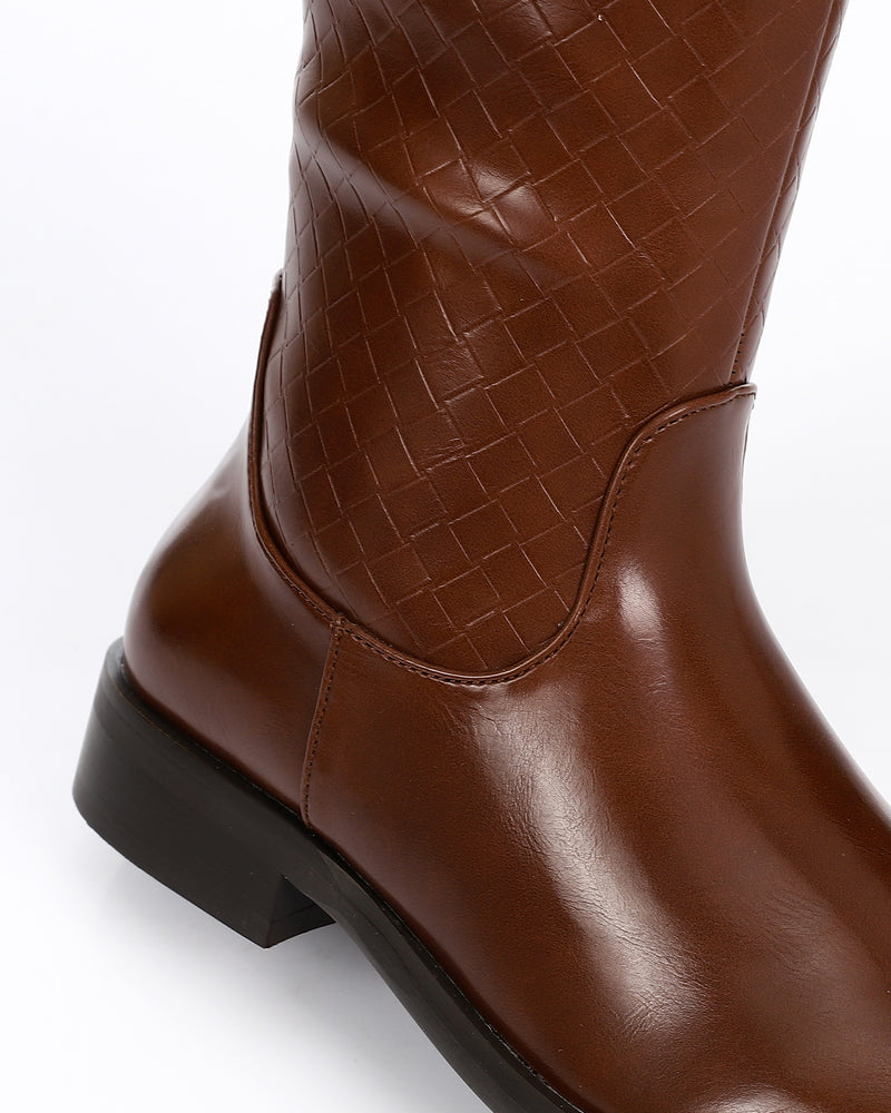 GPS-DVTV-041 Square Pattern Texture Boots