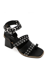 JAL-DJTF-008 Studs Heeled Buckle Sandals