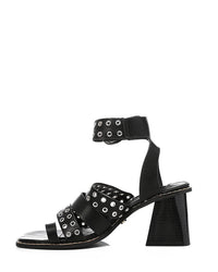 JAL-DJTF-008 Studs Heeled Buckle Sandals