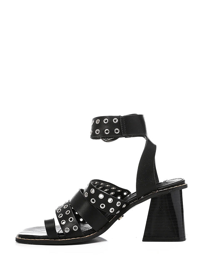 JAL-DJTF-008 Studs Heeled Buckle Sandals