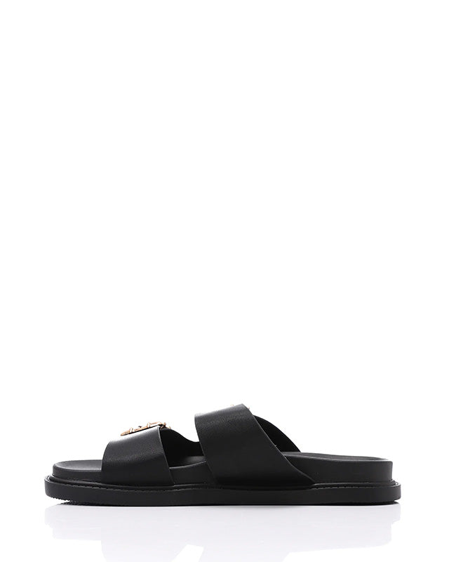 JAL-DJTF-011 Decorative Buckles Double Straped Slippers