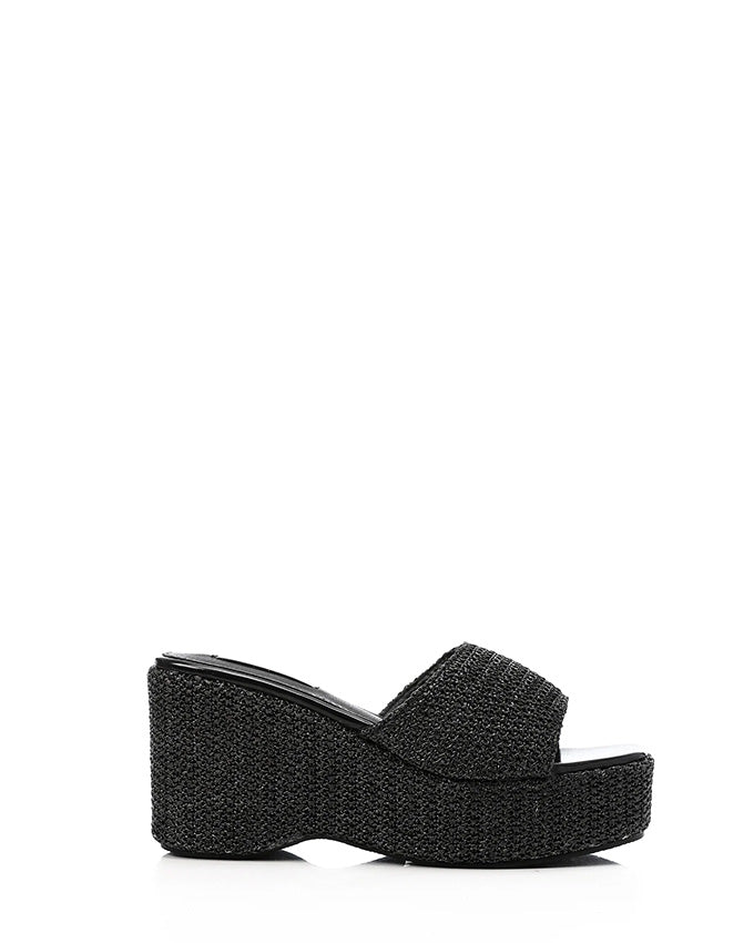 JAL-DJTF-017 Gold Heeled Simple Slippers