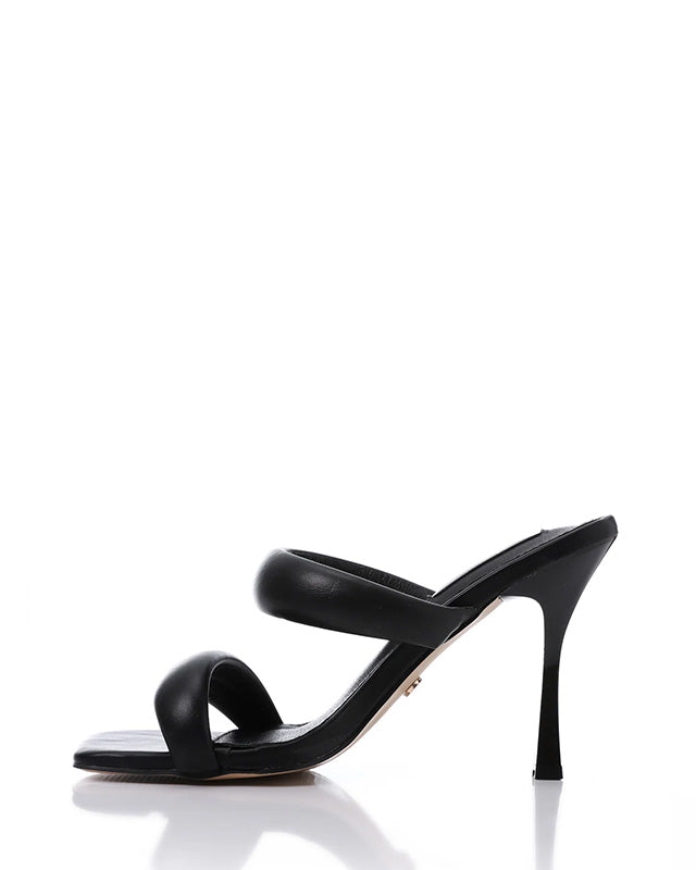 JAL-DJTF-020 Slip On Double Strapped Heeled Slipper