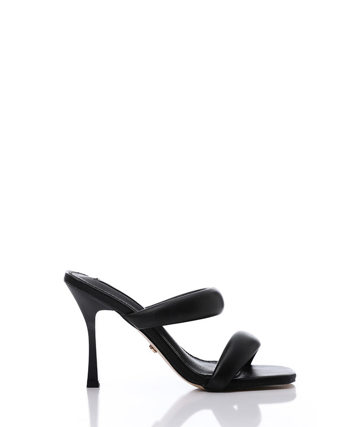 JAL-DJTF-020 Slip On Double Strapped Heeled Slipper