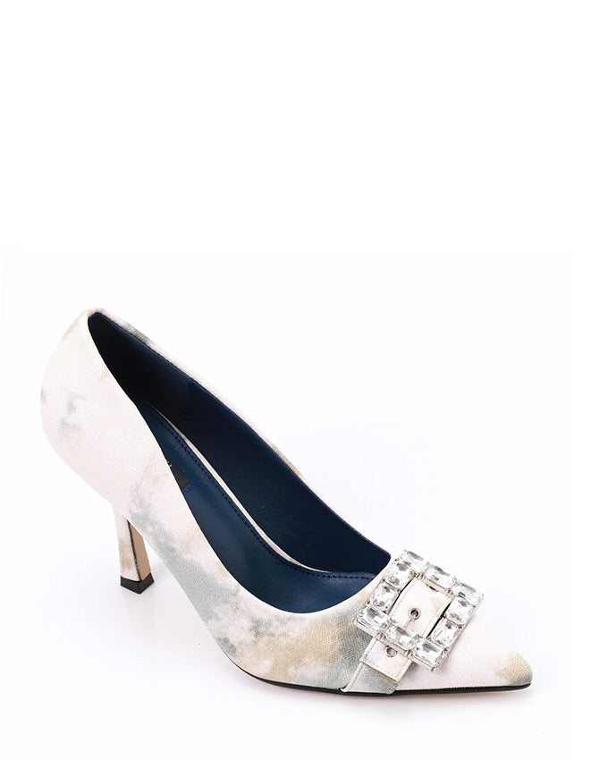 JAL-DJTF-027 Paint Stain Slip On Pumps