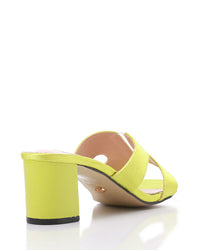 JAL-DJTF-031 Reptile Pattern Slip On Heeled Slippers