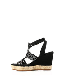 JAL-DJTF-054 Classic Suede Heeled Wedge