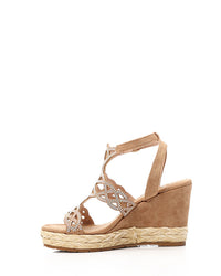 JAL-DJTF-054 Classic Suede Heeled Wedge