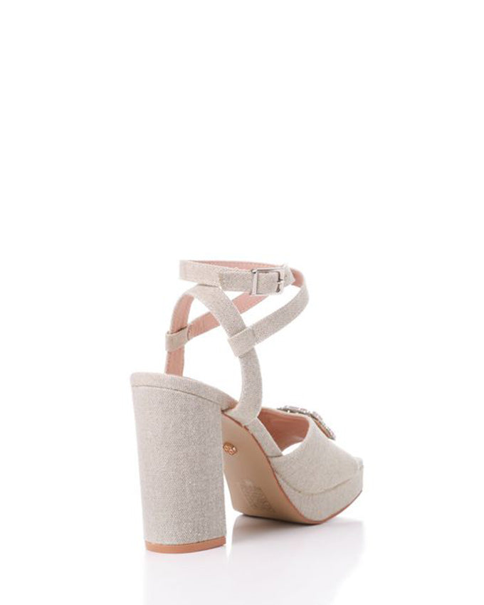 JAL-DJTF-056 Buckle Closure Heeled Sandals