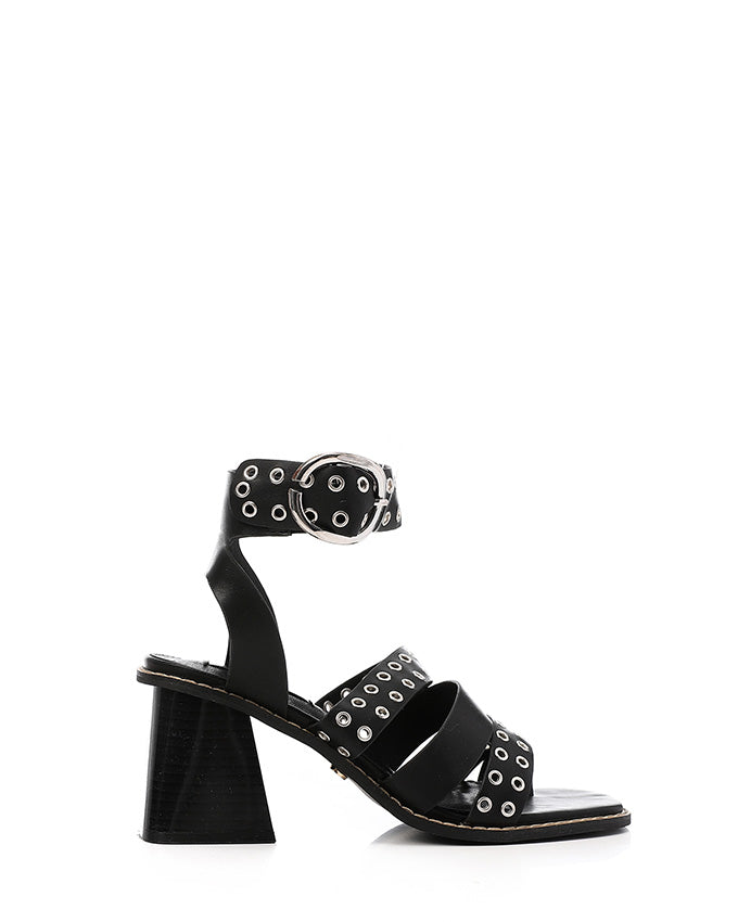JAL-DJTF-008 Studs Heeled Buckle Sandals