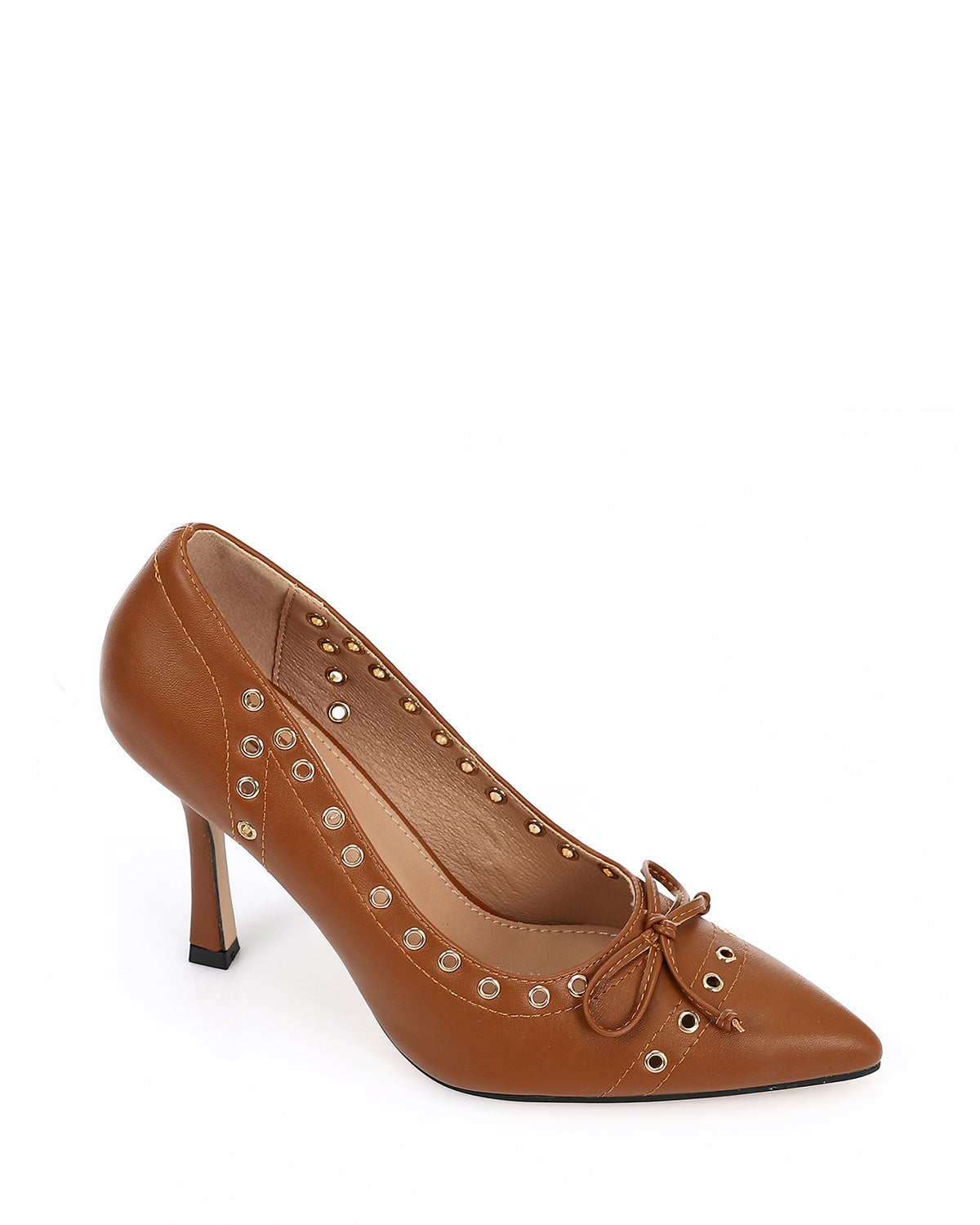 JAL-DVTV-006 Perforated Leather Pumps