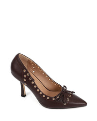 JAL-DVTV-006 Perforated Leather Pumps