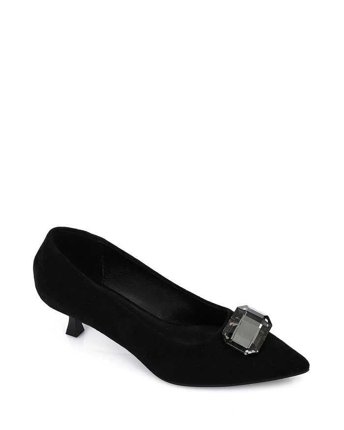 JAL-DVTV-009 Diamond Crystal Toe Cap Heels