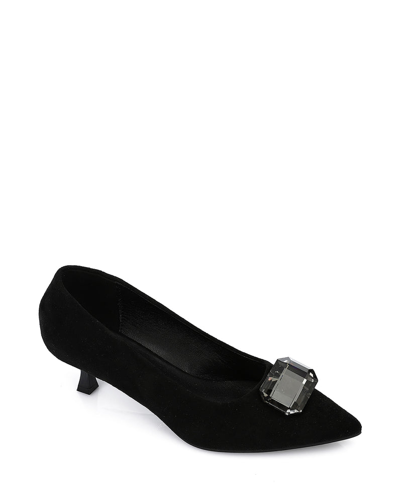 JAL-DVTV-009 Diamond Crystal Toe Cap Heels