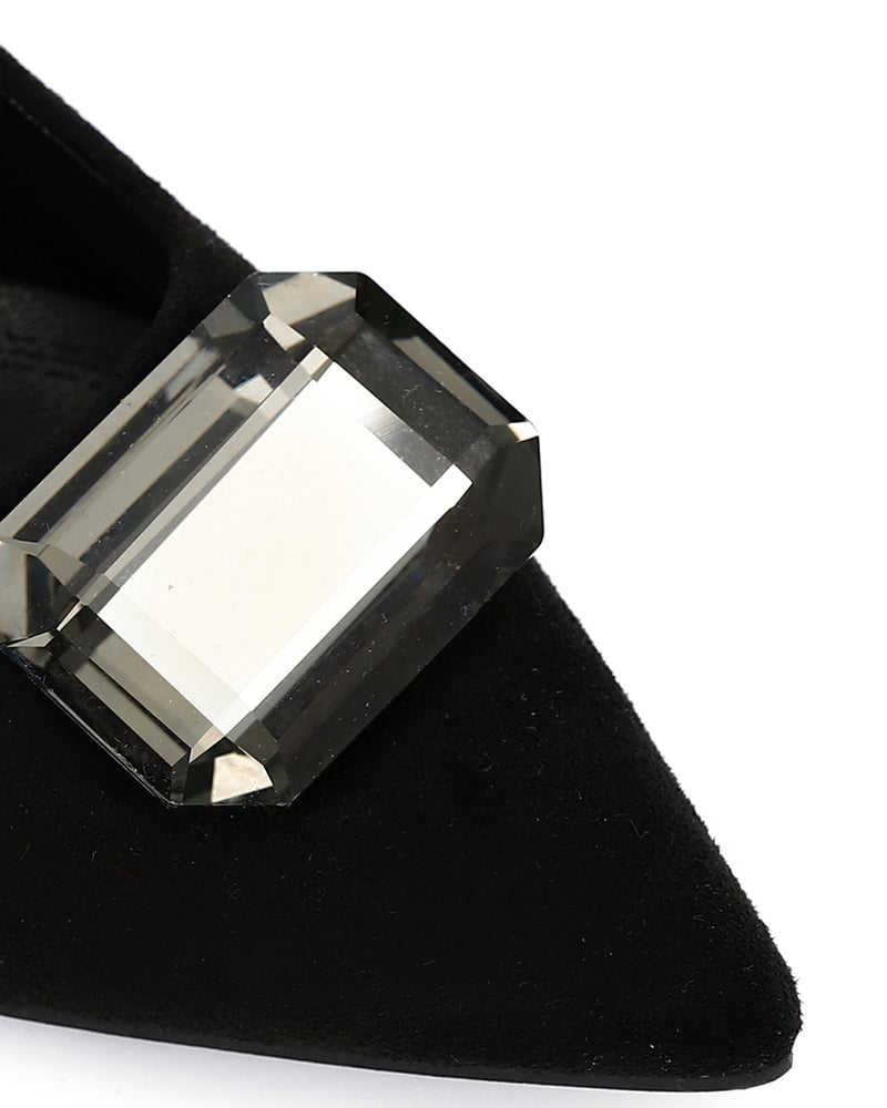 JAL-DVTV-009 Diamond Crystal Toe Cap Heels