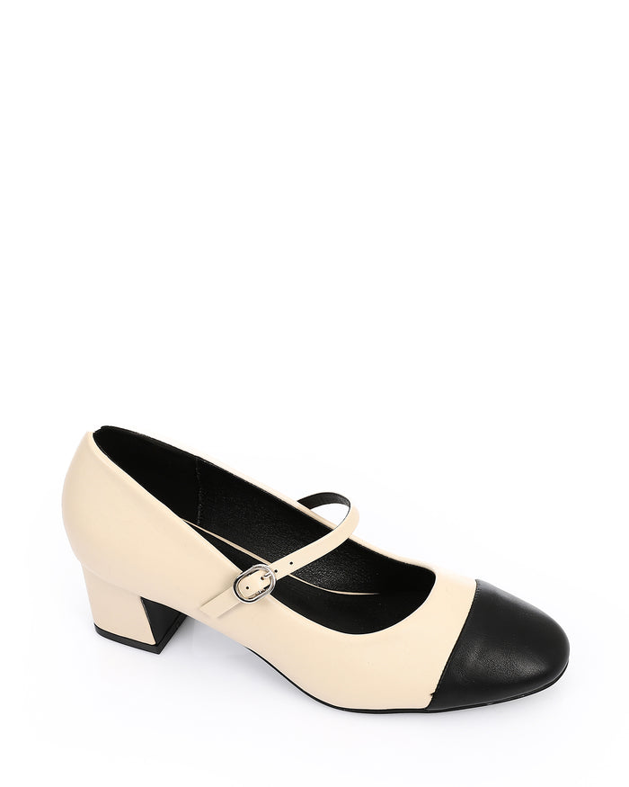 JAL-DVTV-010 Elegance Cap-Toe Pumps