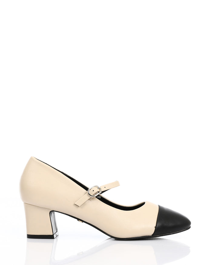 JAL-DVTV-010 Elegance Cap-Toe Pumps