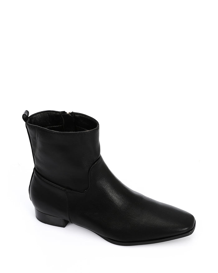 JAL-DVTV-013 Leather Heeled Ankle Boots